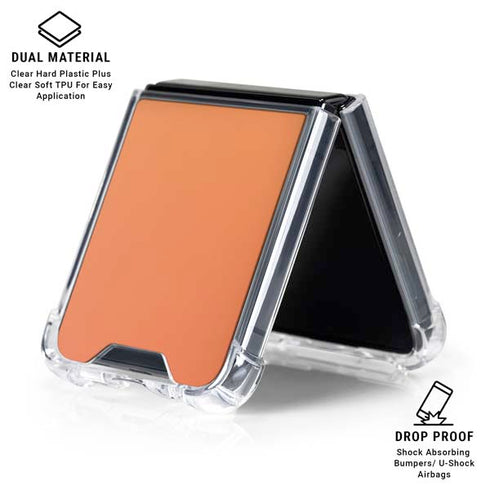 Orange Ombre Galaxy Z Flip6 Clear Case